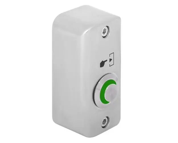 Buton de iesire aplicabil din aliaj de zinc cu LED de semnalizare verde, SMB-S001(LED)-gn