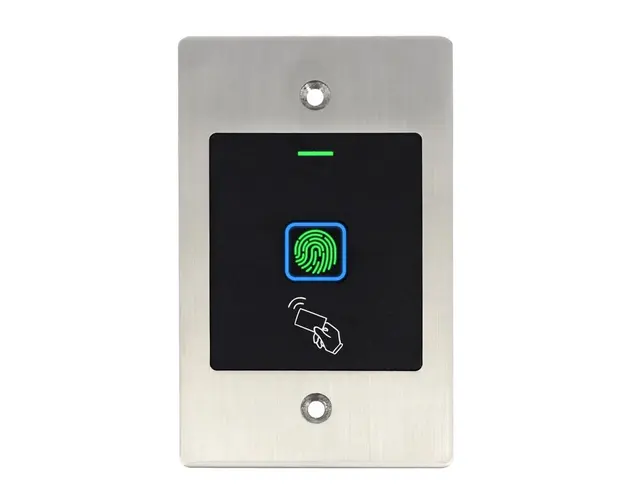 Control acces cu amprenta si card 125KHz EM, NO/NC/COM, Status LED, IP66, SECUKEY-EF2