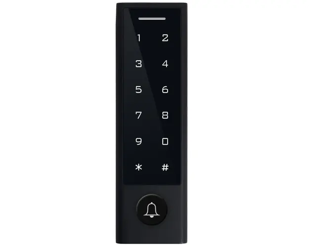 Control acces standalone Secukey CH3, taste touch, card Mifare si RFID, sonerie, Wiegand, IP66