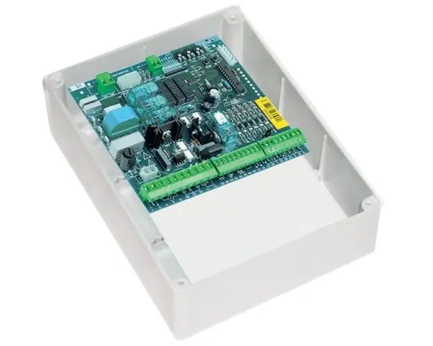Controler cu receptor radio Quiko QK-CE220CTD, accepta maxim 4 bolarzi, 230V, display LED, IP55 