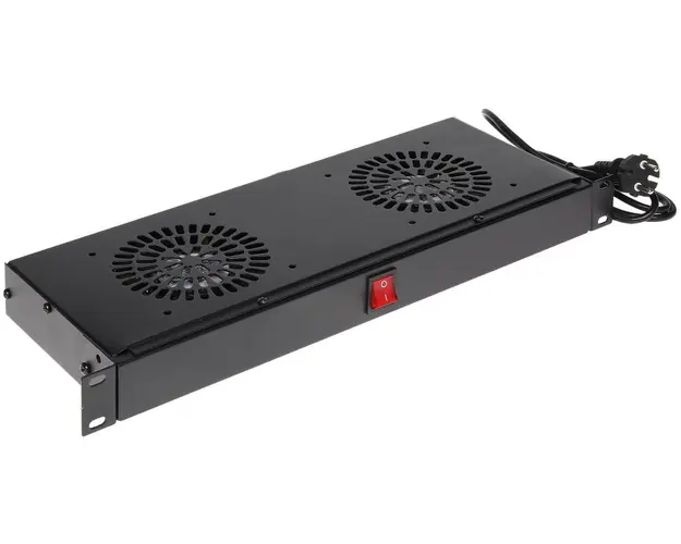 Cooler Pentru Rack cu 2 ventilatoare, compatibil cu rack-uri de 19", RACKFANFT2