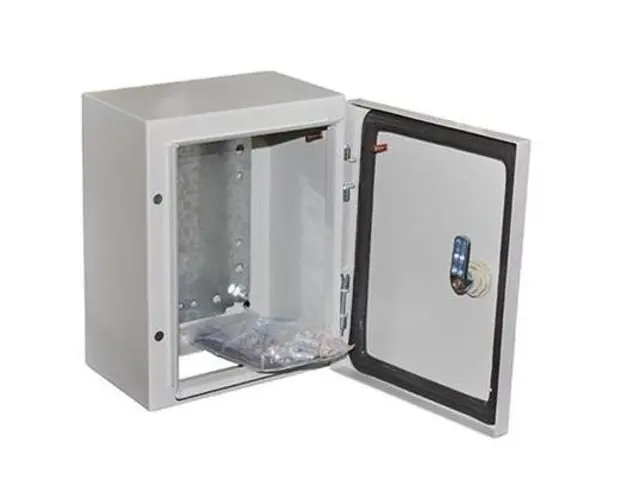 Cutie metalica pentru exterior cu incuietoare si garnitura, 250x200x150mm, IP56, accesorii incluse, Freder, 32-400/25