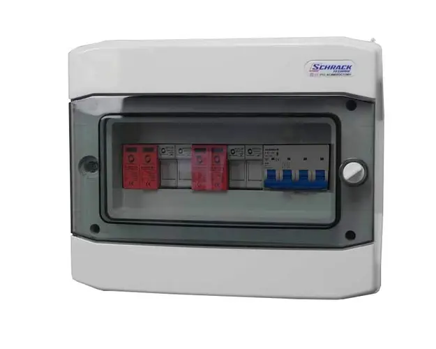 Tablou protectii pentru sistem fotovoltaic trifazat 3 KW cu 2 stringuri