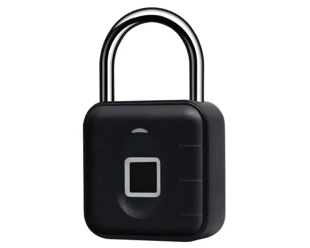 Lacat cu amprenta si indicator LED, suporta pana la 10 amprente, pe baterii, IP67, SECUKEY D11
