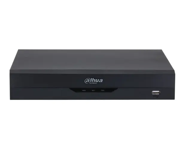 NVR 4 canale, WizSense, pana la 16MP, latime banda 80Mbps, 4x PoE, 1x SATA max 16TB, Audio, Dahua NVR4104HS-P-EI