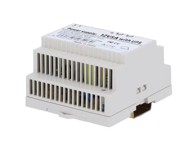 Sursa de alimentare 12V/5A, montaj pe sina DIN, Safer SAF-12-DIN5-UPS