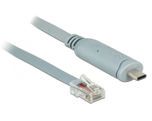 Cablu USB-C la RS232 / RJ45, lungime 5m, Delock-9892
