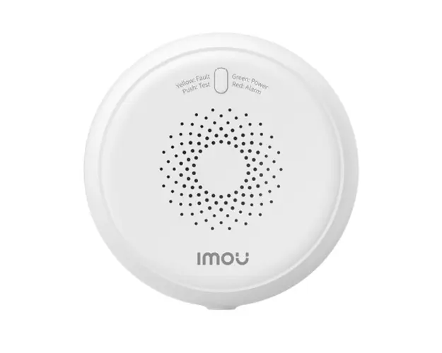 Detector de gaz, Wireless, Zigbee, 12VDC, alarma sonora si luminoasa, notificari aplicatie, carcasa ignifuga, IMOU IOT-ZGA1-EU
