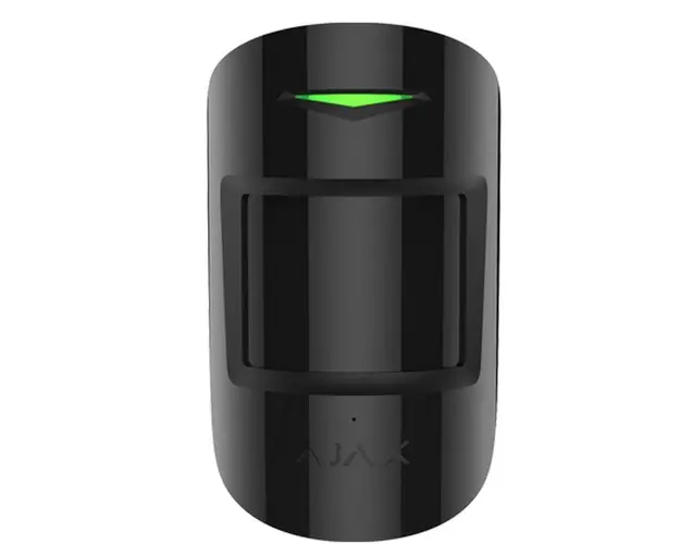 Detector wireless de miscare si spargere geam, PIR si acustic, 12/9 m, imunitate animale, interior, 868 MHz, negru, AJAX COMBIPROTECT BL