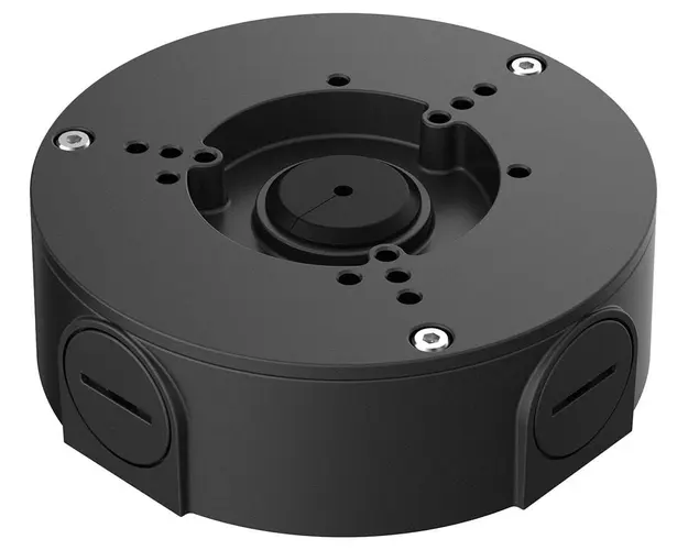 Doza de conexiuni rotunda Dahua PFA130-E-BLACK, rezistenta la apa, IP66, neagra