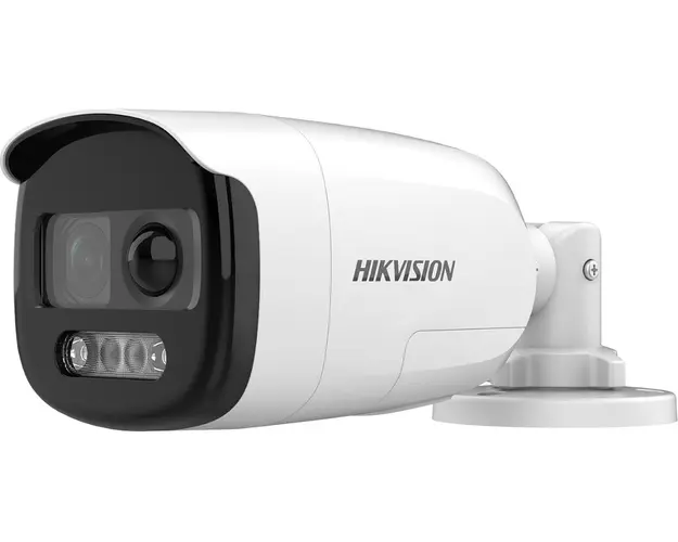 Camera TurboHD cu Alarma si senzor PIR, 2MP Full HD, LED 40m, 2.8mm, Microfon si Sirena, Hikvision DS-2CE12DF3T-PIRXOS-2.8