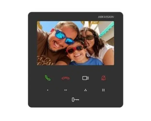 Monitor videointerfon TCP/IP Wireless Hikvision DS-KH6110-WE1, TFT, LCD 4.3 inch, 9 butoane, PoE