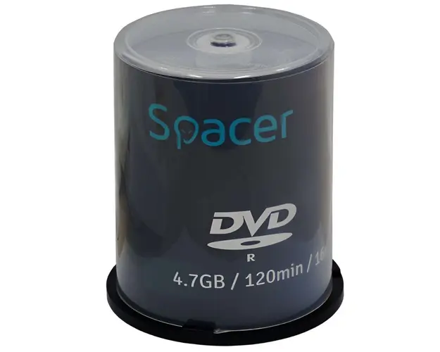 DVD-R, 4.7Gb, viteza 16X , 120min, 100 buc, spindle, Spacer DVDR100