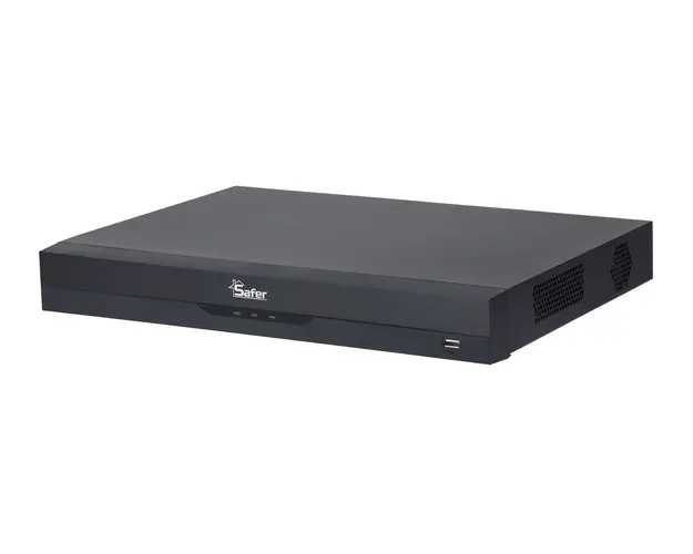 DVR 16 canale, 5MP, Pentabrid, Functii AI, Recunoastere faciala, Detectare miscare, 2x SATA, Safer SAF-5216AN-I3