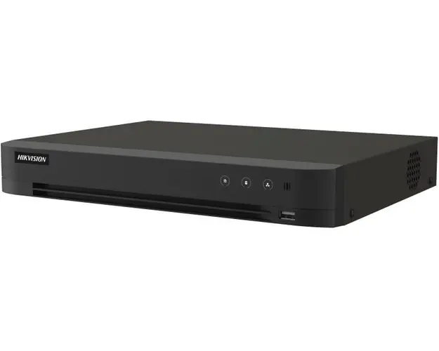 DVR 16 canale Hikvision iDS-7216HQHI-M2/XT, 1080p Lite, AcuSense, Audio prin coaxial HDTVI, 2x SATA max. 12 TB