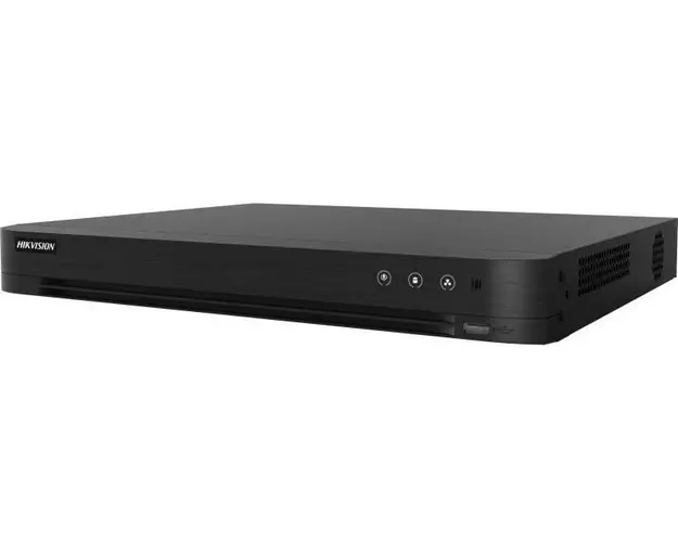 DVR 8 canale 1080p AcuSense Hikvision iDS-7208HQHI-M2/XT, latime banda 96Mbps, Audio, 2x SATA
