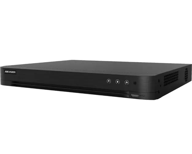 DVR AcuSense, 8 canale, pana la 8MP 4K, PoC, 2xSATA, 5 in 1, Alarma 8/4, Hikvision iDS-7208HUHI-M2-P(C)