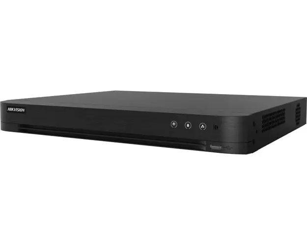 DVR 16 canale 8 MP, AcuSense, 128 Mbps, PoC, 2 x SATA, 2 x USB, Audio prin coaxial, Hikvision iDS-7216HUHI-M2-P(C)
