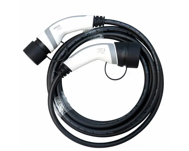 Cablu de incarcare Schrack pentru masini electrice, 20A, Type 2, Trifazic, 7.5m, EMK122MFF5