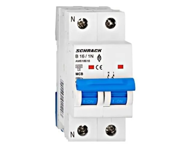 Intrerupator automat Schrack , 1+N 16A 220V, 1PN B16, 6kA
