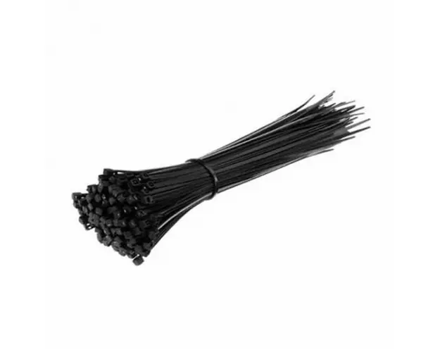 Fasete de prindere, plastic, 2.5 mm x 100 mm, negre, 100 bucati, V-TAC, SKU-11160