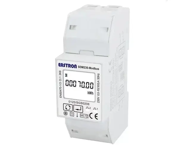 Contor inteligent Growatt, Monofazic, Smart Meter, montaj pe sina DIN, 100A, RS485 SPM-E