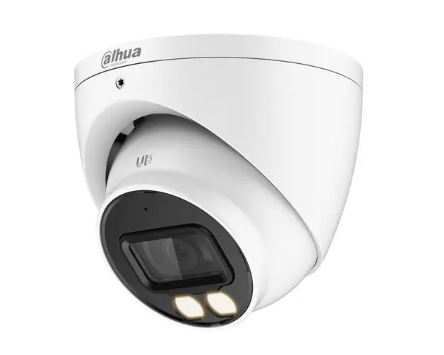 Camera de supraveghere analogica HDCVI, 2MP Full HD, Iluminare duala 40 metri, Microfon, IP67, Dahua HAC-HDW1200T-IL-A-0280B-S6