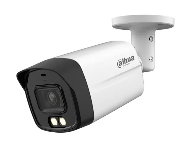 Camera de supraveghere 8MP 4K, HDCVI, Iluminare duala cu IR + LED 40m, Microfon, 3.6mm, Dahua HAC-HFW1801TLMP-IL-A-0360B-S2