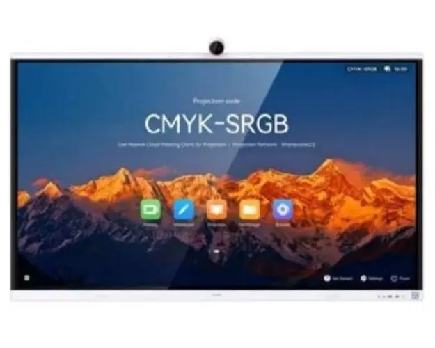 Tabla interactiva cu touch screen (Whiteboard) WiFi Huawei HU55150650, Functii AI, 4K Ultra HD, Diagonala 65", Camera video 4K, Microfon si Difuzor