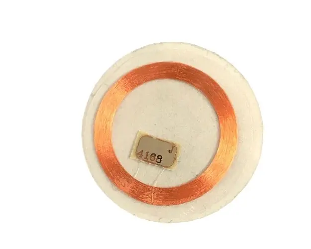 Eticheta autoadeziva cu CIP RFID EM4100 pe 125KHz, 0.6mm, alb, IDT-3000EM