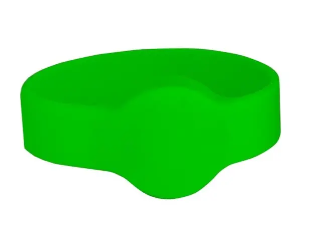 Bratara de proximitate din silicon cu catarama 125Khz, verde IDT-4001EM-GN