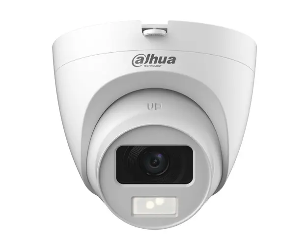 Camera de supraveghere HDCVI pentru interior 5MP 2K, Iluminare duala 20m, 2.8mm, Microfon, Dahua HAC-HDW1500CLQP-IL-A-0280B-S2