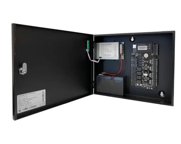 Centrala de control acces si de pontaj, 2 usi bidirectionale TCP/IP CCA3-2-2+CAB4-PS5