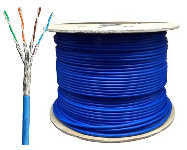 Cablu SFTP Cat7 1000MHz LS0H 23AWG Rola 500M SFTPCAT7500 SCHRACK HSKP423HP/500