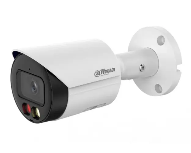 Camera IP de exterior, 4MP 2K, Dual Illumination, LED alb/IR 30m, 2.8 mm, Microfon, Dahua IPC-HFW2449S-S-IL-0280B