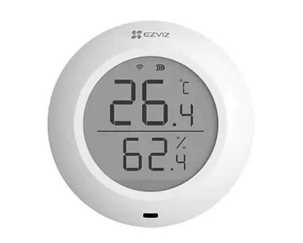 Senzor de temperatura si umiditate Ezviz CS-T51C, ecran 1.8", Wi-Fi 2.4GHz, baterie CR2450