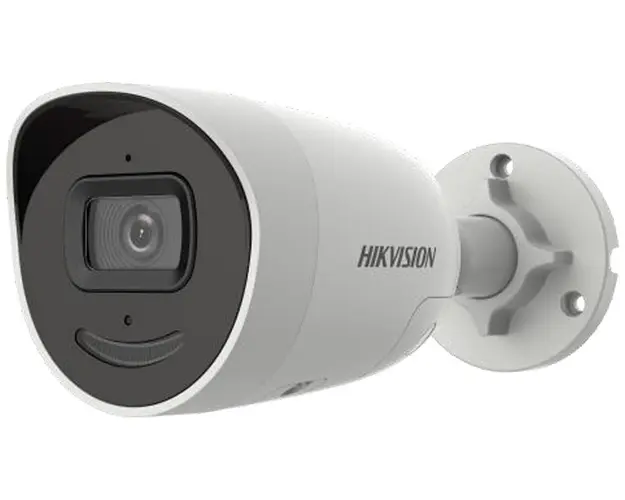 Camera IP, cu lumina stroboscopica si avertizare sonora, AcuSense DarkFighter, IR 40m, 2.8mm, PoE, Hikvision, DS-2CD2046G2-IU/SL(C)