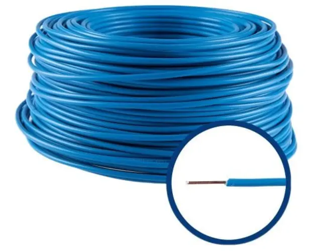 Conductor FY 1,5 mm, solid, 100 m, FY1.5-ALBASTRU