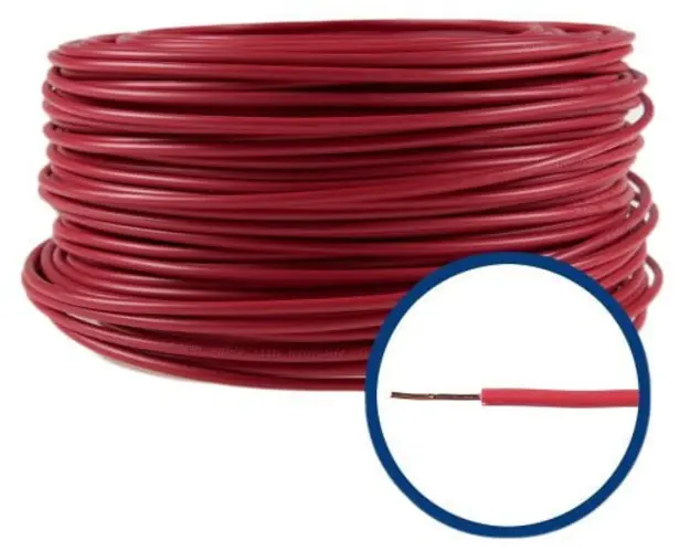 Conductor FY 1,5 mm, solid, 100 m, FY1.5-ROSU