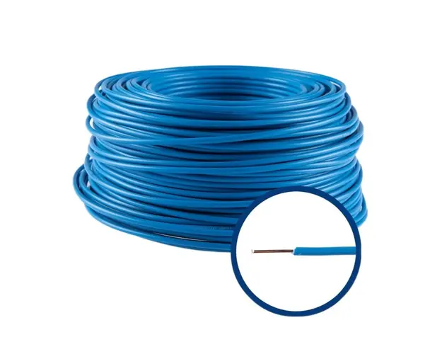 Conductor FY 2,5 mm, solid, 100 m, FY2.5-ALBASTRU