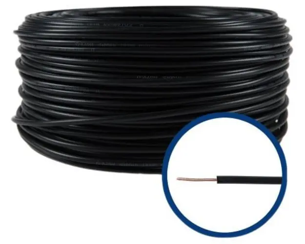 Conductor FY 2,5 mm, solid, 100 m, FFY2.5-NEGRU