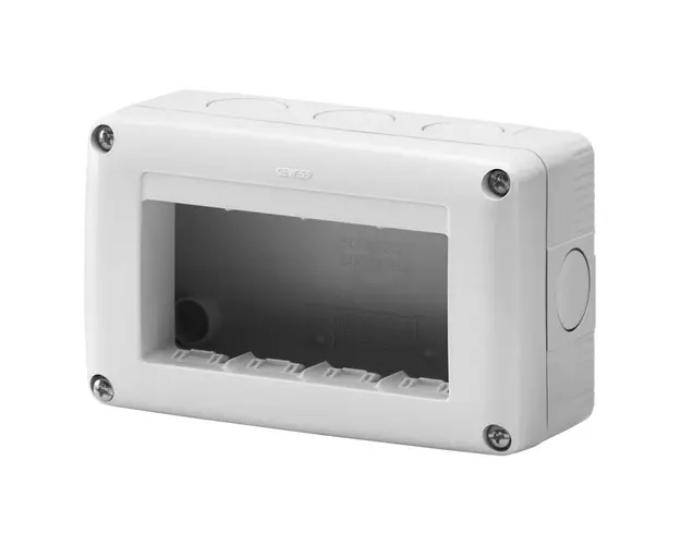 Carcasa modulara Gewiss GW27004, clasa izolatie II, IP40, IK07