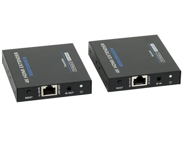 Extender semnal HDMI prin cablu FTP/UTP H3644, 4K 50 FPS, 18Gbps, Senzor IR