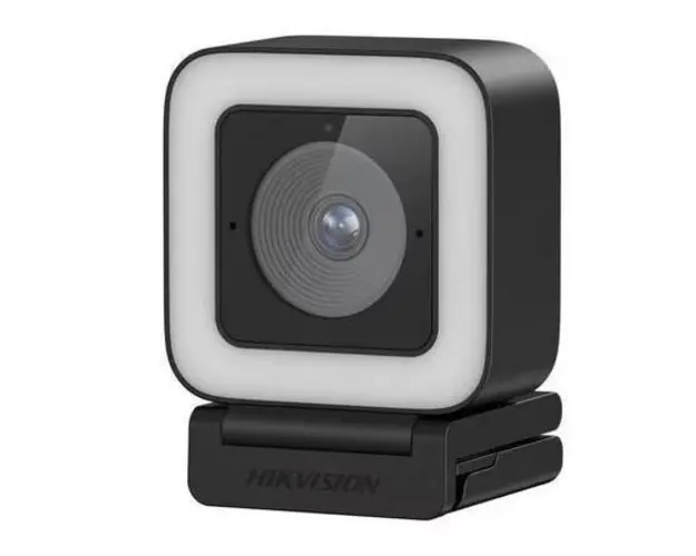 Camera web pentru videoconferinta 2K Hikvision iDS-UL4P(Black), 3.6mm, microfon, USB Type C, plastic, tripod, negru