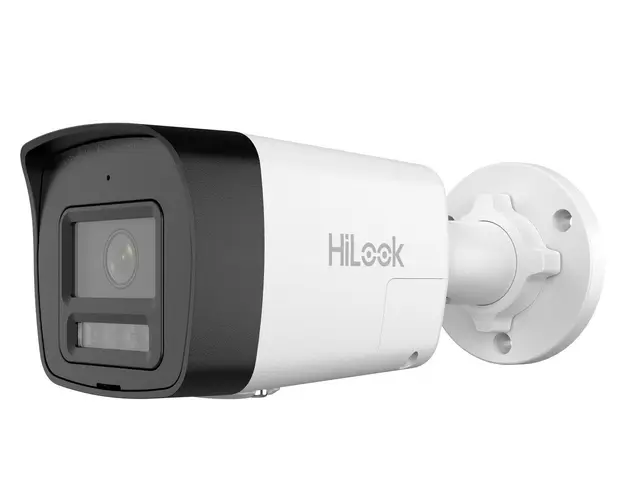 Camera supraveghere IP Hikvision HiLook IPC-B180HA-LUF/SL, 8MP, 2.8mm, Smart Hybrid Light, microfon, difuzor, slot card, PoE, IP67