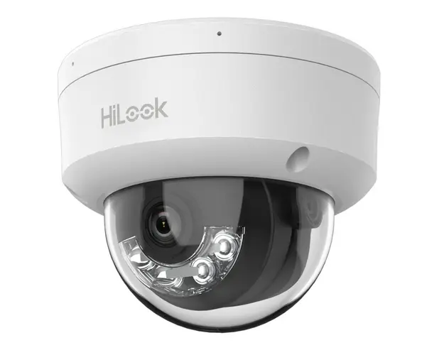 Camera IP Hikvision HiLook IPC-D140HA-LU, 4MP, 2.8mm, iluminare duala 30m, microfon, PoE, IP67