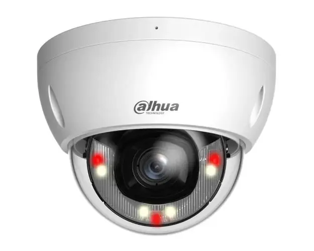 Camera de supraveghere IP dome, 4 MP, IR 30 m, 2.8 mm, WizSense, microfon incorporat, Dahua, IPC-HDBW2449E-S-IL-0280B