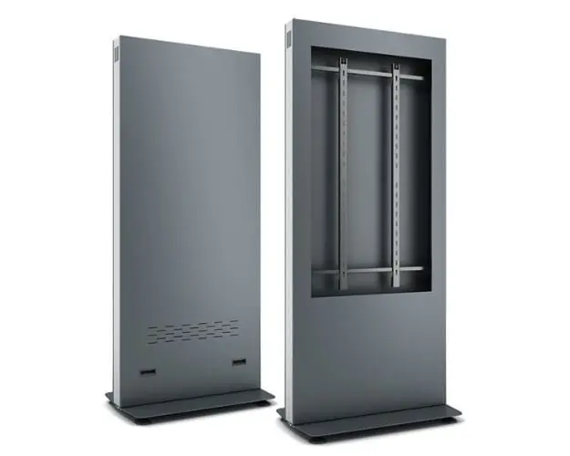 Totem pentru monitoare de 43", suport VESA, metal, KIOSK-TOT-43-B01V43N-BBB