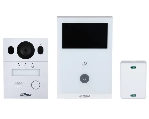 Kit Videointerfon Dahua KTX02(S), 2 fire, ecran 4.3", Wi-Fi, IR, IP65, IK07, montare aparenta