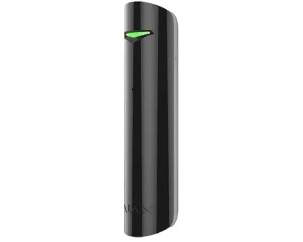 Senzor pentru detectare spargere geam AJAX GLASSPROTECT BL, Wireless 868 Mbz, Negru, sensibilitate ajustabila